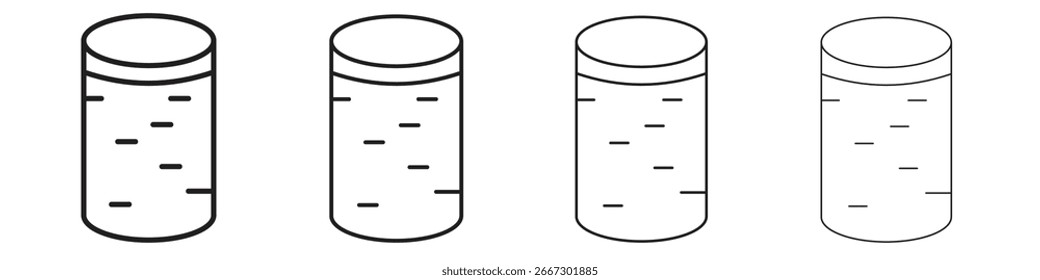 Ícone de vinho de cortiça simples vetores pretos pacote. Elemento infográfico de design