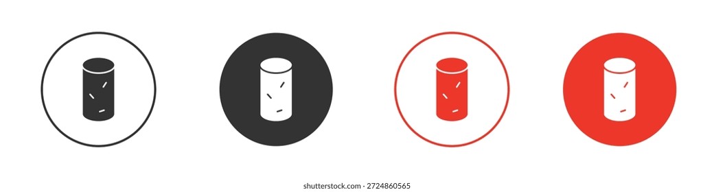 Símbolo de ícone de vinho de cortiça. Design simples e plano para aplicativos móveis ou da Web. Logotipo de ilustração Vetor mínimo.