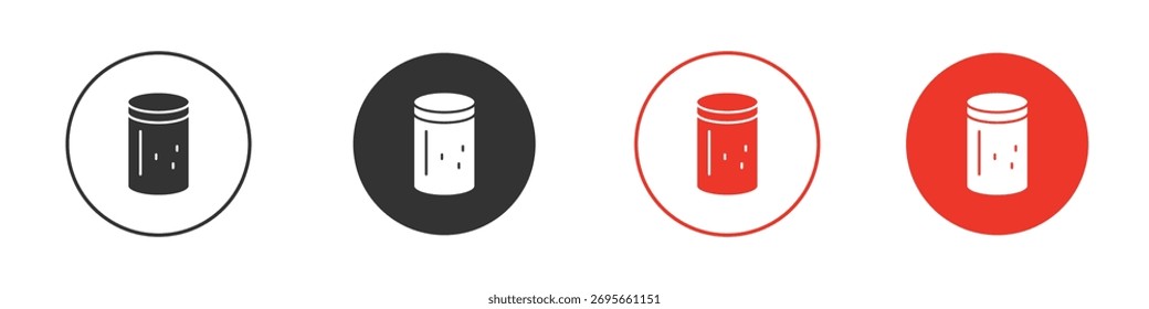 Colección de Vector de icono de vino de corcho. Ilustraciones de Vector de símbolo de stock