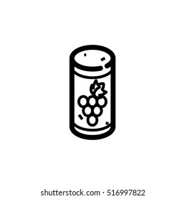 Cork Wine Icon - Vector Illustration.