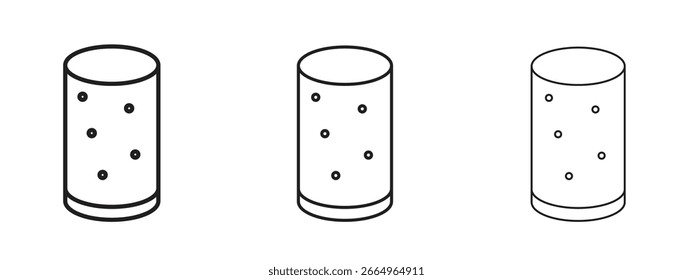 Ícone de vinho de cortiça para site ou Apps Elements, Logo. Gráficos de vetor de pixel