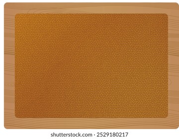 Corkboard frame with wooden frame