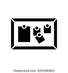 corkboard icon vector design template simple and clean