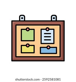 corkboard icon vector design template simple and clean