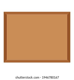 Corkboard isolated on white background. Vector