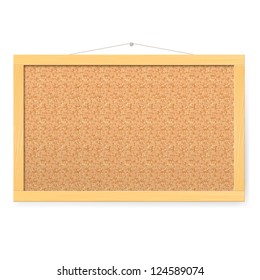 Corkboard. Realistic blank corkboard with corkboard texture