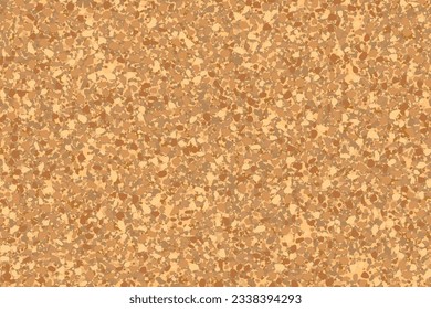 Corkboard. Seamless pattern with grainy texture. Background for photos, notes, to-do and shopping lists. Cork board for pinning sheets of paper. Backdrop for scrapbooking. Vector illustration.