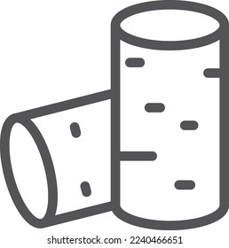 Corks line icon. Wine bottle seal symbol