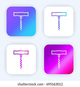 Corkscrew bright purple and blue gradient app icon