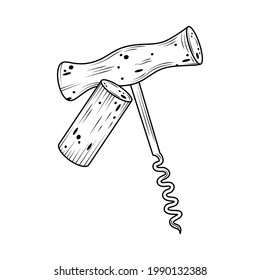 icono de corcho y corcho aislado