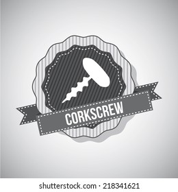 corkscrew graphic design , vector illustration