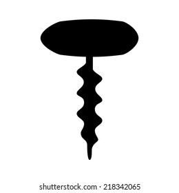 corkscrew graphic design , vector illustration