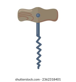 Korkschraube Symbol Clip Art Avatar-Logotyp einzelne Vektorgrafik