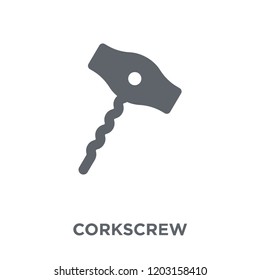 Corkscrew icon. Corkscrew design concept from  collection. Simple element vector illustration on white background.