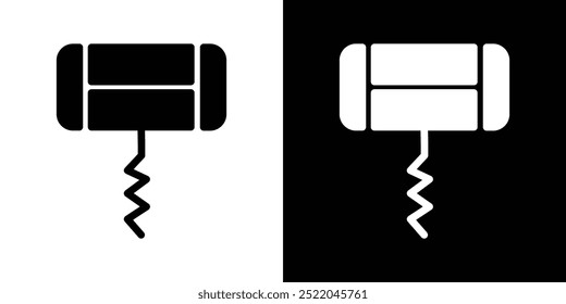 Corkscrew icon design simple vector symbol
