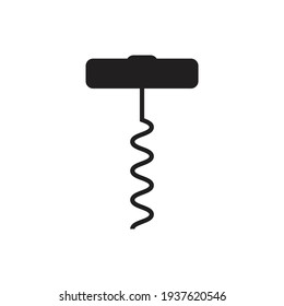 Corkscrew Icon Design. Vector Illustration