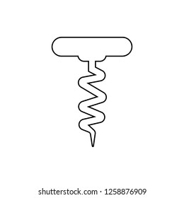 corkscrew icon. Element of Bar for mobile concept and web apps icon. Thin line icon for website design and development, app development