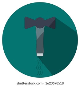 corkscrew icon flat cook chef