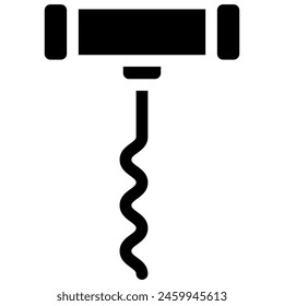 Korkenzieher-Symbol mit Glyphenstil