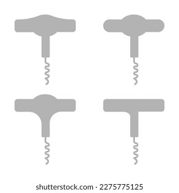 icono de corkbolt en un fondo blanco, ilustración vectorial