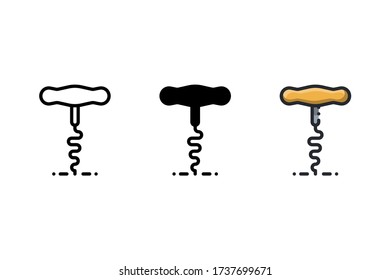 Icono de Corkbolt. Con contorno, glifo y estilo de contorno relleno