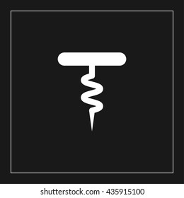 corkscrew icon. corkscrew sign