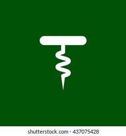 corkscrew icon. corkscrew sign
