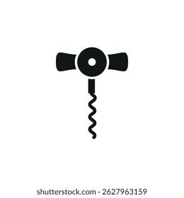Corkscrew icon. Simple Corkscrew icon for social media, app and web design. Vector illustration.