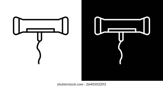 Corkscrew icon symbol concept for graphic design, Website, UI. EPS