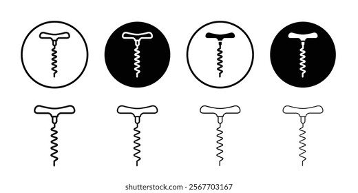 corkscrew icon Symbol mark in filled style