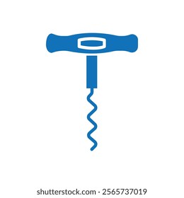 Corkscrew icon Thin line illustration set