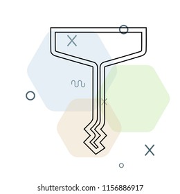 Corkscrew icon vector can be used as png, Corkscrew