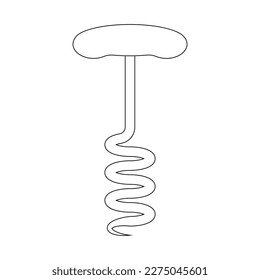 Corkscrew icon vector illustration simple design