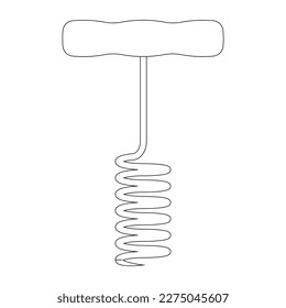 Corkscrew icon vector illustration simple design