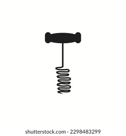 Corkscrew icon vector illustration simple design Vector illustration