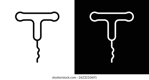 Ilustración vectorial de iconos de sacacorchos para Web y móvil