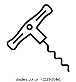 Corkscrew icon vector image. Can also be used for web apps, mobile apps and print media.