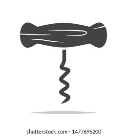 Corkscrew icon vector isolated illustration