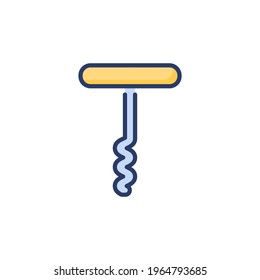 Corkscrew icon in vector. Logotype