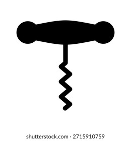 Corkscrew Icon Vector Symbol Design Illustration