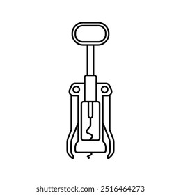 Corkscrew line icon editable stroke vector object