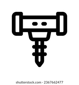 corkscrew line icon. vector icon for your website, mobile, presentation, and logo design.