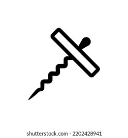 ilustración de vector de icono de corkbolt miscelánea