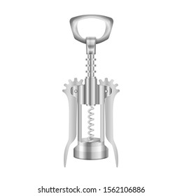 Corkscrew on a white background. Vector illustration.