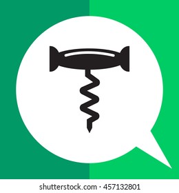 Corkscrew silhouette icon