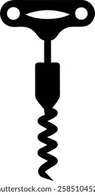 Corkscrew silhouette vector illustration design isolated on white background.