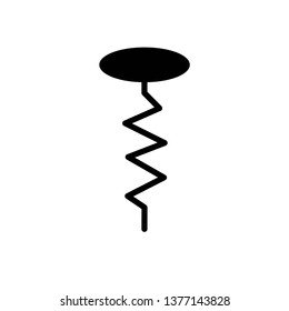 Corkscrew vector icon