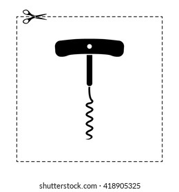 corkscrew vector icon