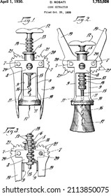 Corkscrew Wine Bottle Opener Patent