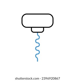 Corkscrew Wine icon vector stock illustration